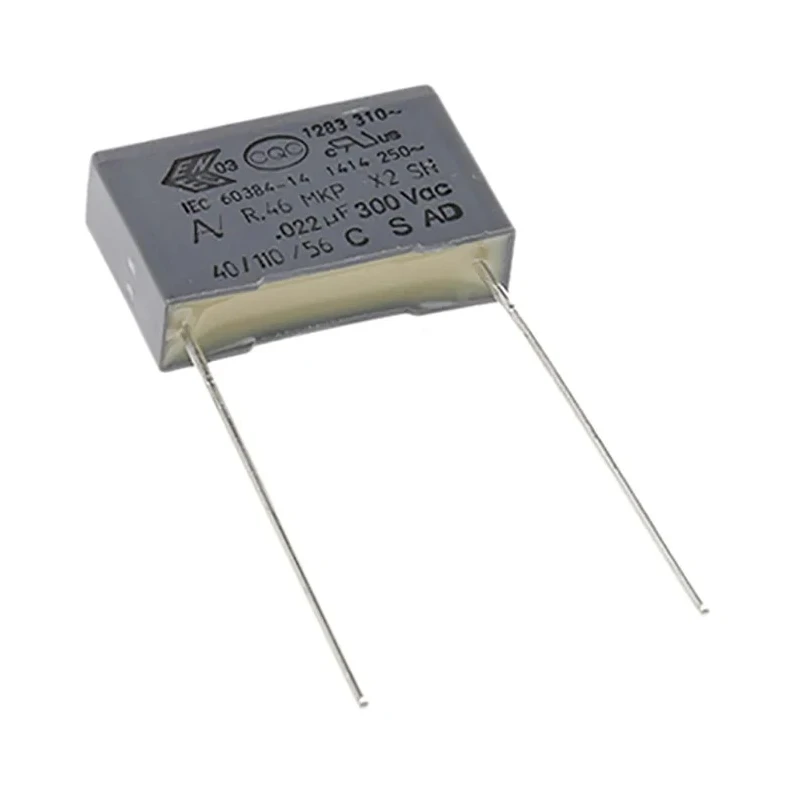 KEMET Metallised Polypropylene Film Capacitor X2, ±10% Tolerance, 22 nF, 310 V AC/DC, Through Hole Mount R463I22205001K