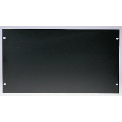 RS PRO Black Aluminium Front Server Rack Cabinet Blanking Panel 5U 482.6mm x 221.5mm 439-3362