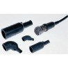 TE Connectivity Heat Shrink Boot Straight Fluid Resistant Elastomer Black 17 mm 202K111-25-0