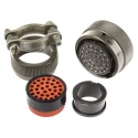 Amphenol Limited MIL Spec Circular Connector 32 Contact Brass Straight Olive Cable Zinc Cobalt Plated 62GB-16F18-32SN