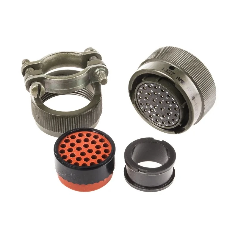 Amphenol Limited MIL Spec Circular Connector 32 Contact Brass Straight Olive Cable Zinc Cobalt Plated 62GB-16F18-32SN