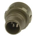Amphenol Limited MIL Spec Circular Connector Brass Straight 6 Way Cable, 200V AC, 13A, Olive Drab 97B-3106A-14S-6S-HD
