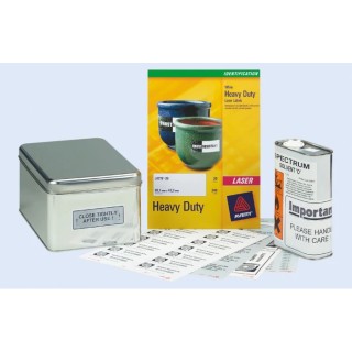 Avery Silver Adhesive Heavy Duty Label Sheet Pack of 20 for Laser Printers L6011-20