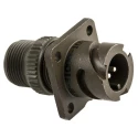 Amphenol Limited MIL Spec Circular Connector 2 Contacts 500V AC 13A Wall Mount Aluminium Alloy Olive Drab 97B-3100A-10SL-4P