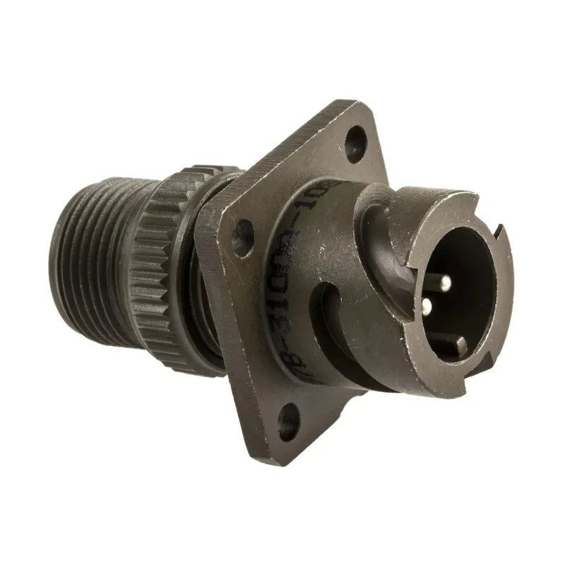 Amphenol Limited MIL Spec Circular Connector 2 Contacts 500V AC 13A Wall Mount Aluminium Alloy Olive Drab 97B-3100A-10SL-4P