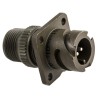 Amphenol Limited MIL Spec Circular Connector 2 Contacts 500V AC 13A Wall Mount Aluminium Alloy Olive Drab 97B-3100A-10SL-4P