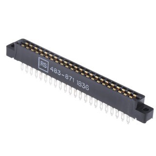 Cinch CARDCON Series Straight Edge Connector, 44-Contacts, 3.96 mm Pitch, 2 Row, Solder Termination BA000060000E000