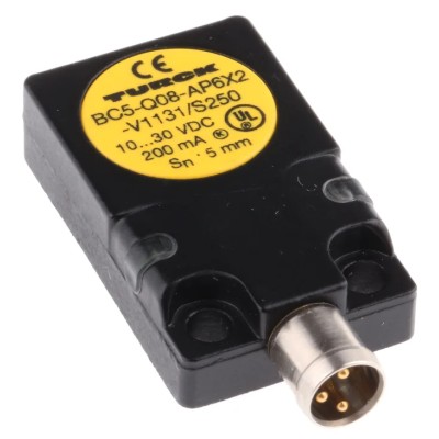Turck Block Capacitive Proximity Sensor 5 mm Detection, PNP Output, 200mA Switching Current, 30 V DC BC5-Q08-AP6X2-V1131