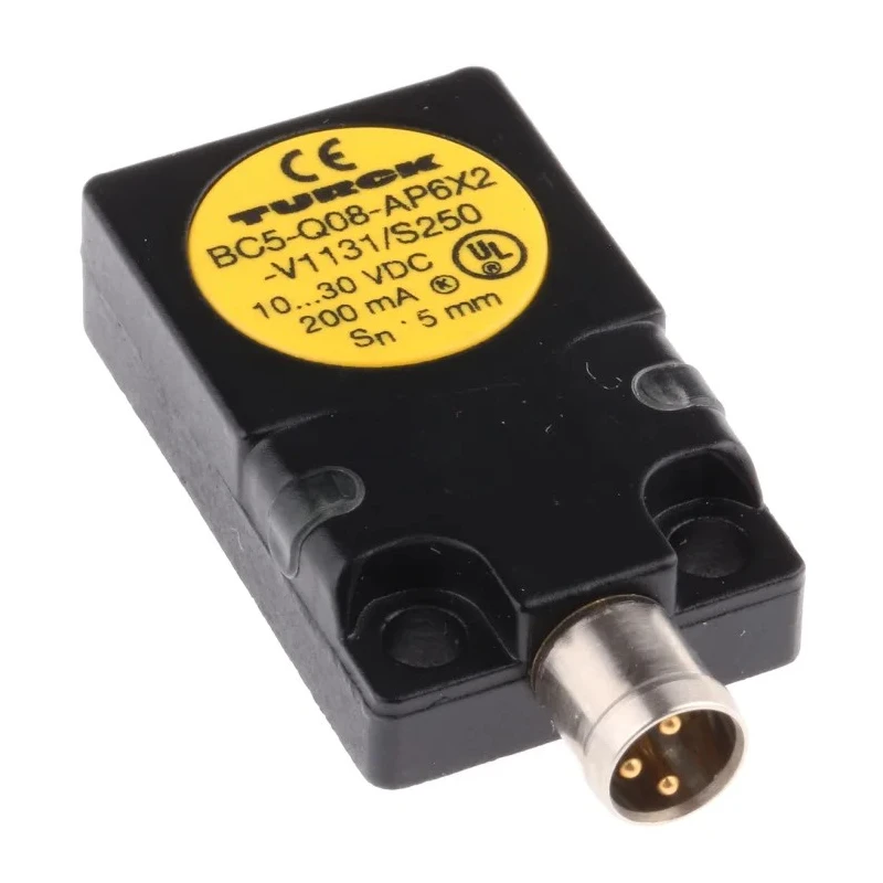 Turck Block Capacitive Proximity Sensor 5 mm Detection, PNP Output, 200mA Switching Current, 30 V DC BC5-Q08-AP6X2-V1131