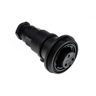Bulgin Standard Buccaneer Series Circular Connector 3 Contacts In-Line Screw Termination Socket Female IP68 250V 12A 