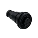Bulgin Standard Buccaneer Series Circular Connector 3 Contacts In-Line Screw Termination Socket Female IP68 250V 12A 