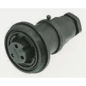 Bulgin Standard Buccaneer Series Circular Connector 3 Contacts In-Line Screw Termination Socket Female IP68 250V 12A 