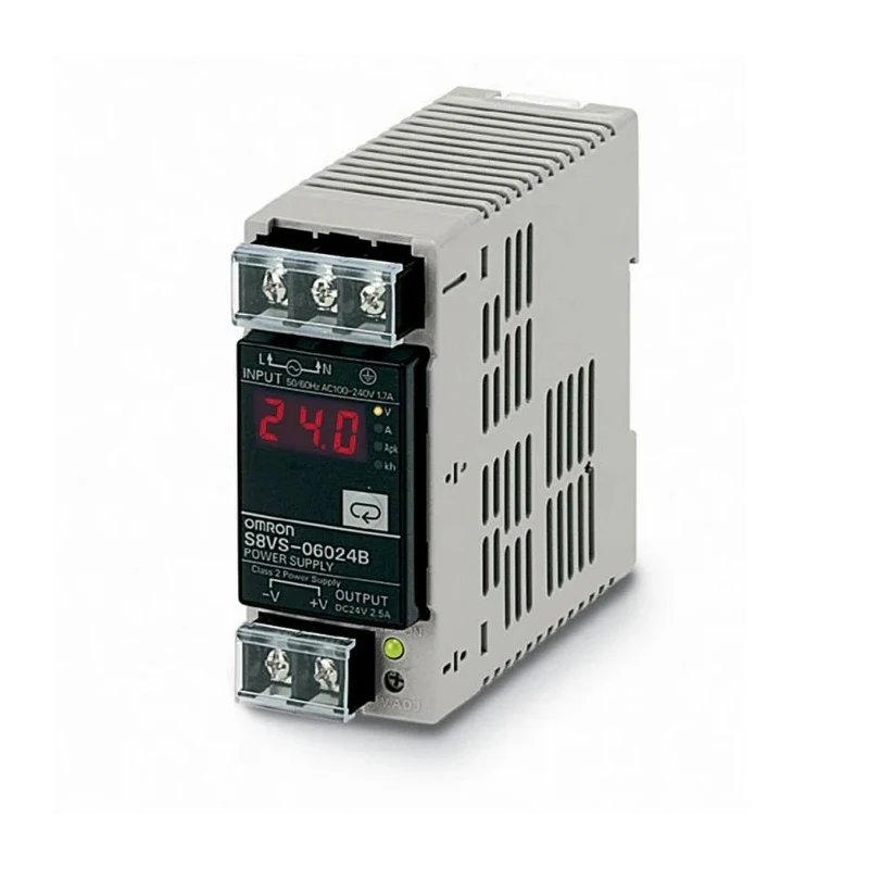 Omron Switched Mode DIN Rail Power Supply 24V DC, 2.5A Output, 60W Power, AC Input 85-264V, Model S8VS