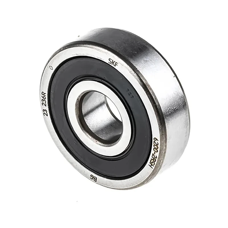 SKF Single Row Deep Groove Ball Bearing 10 mm ID, 30 mm OD, 9 mm Width, Sheet Metal Cage, Sealed 6200-2RSH