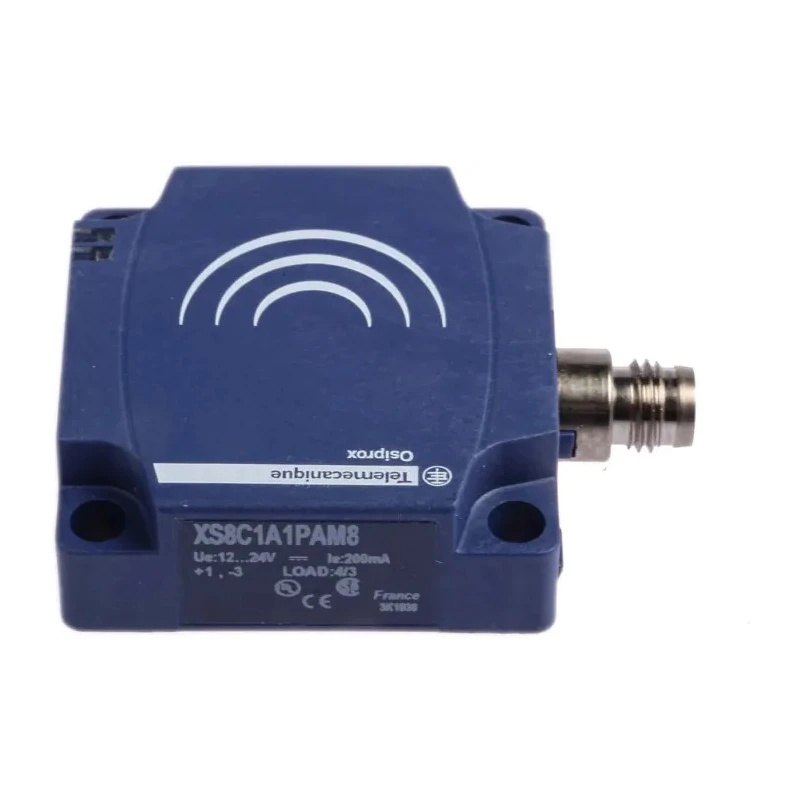 Telemecanique Sensors Inductive Proximity Sensor Block Non-Flush Mount 24V DC 200mA 25mm Detection XS8C1A1PAM8