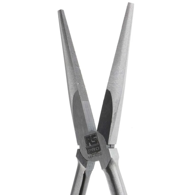 RS PRO 1-Piece Long Nose Plier 279mm Overall Length 90mm Jaw Carbon Steel PVC Handle 444-4050