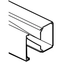 Planet-Wattohm Viadis White Distribution Cable Trunking W40mm x D40 mm x L2 m Polyvinyl Chloride W40mm