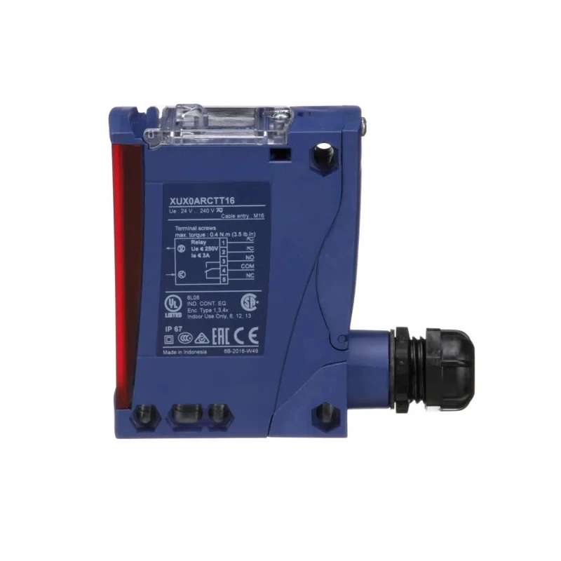 Telemecanique Sensors Through Beam Photoelectric Sensor Compact, Infrared, Relay Output, IP65/IP67, 25ms XUX0ARCTT16