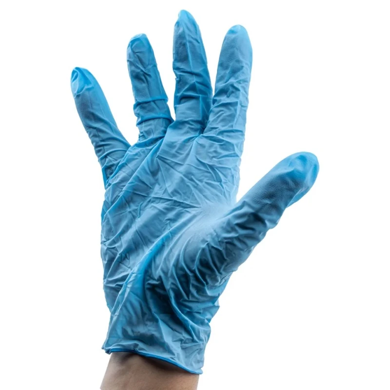 Ansell TouchNTuff® 92-670 Blue Nitrile Disposable Gloves Food Safe 0.1 mm Thickness Size XL 92670100