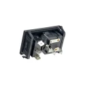 Bulgin C14 Straight Snap-in IEC Connector 250V 10A Fuse Size 5 x 20 mm BZV01/Z0000/02