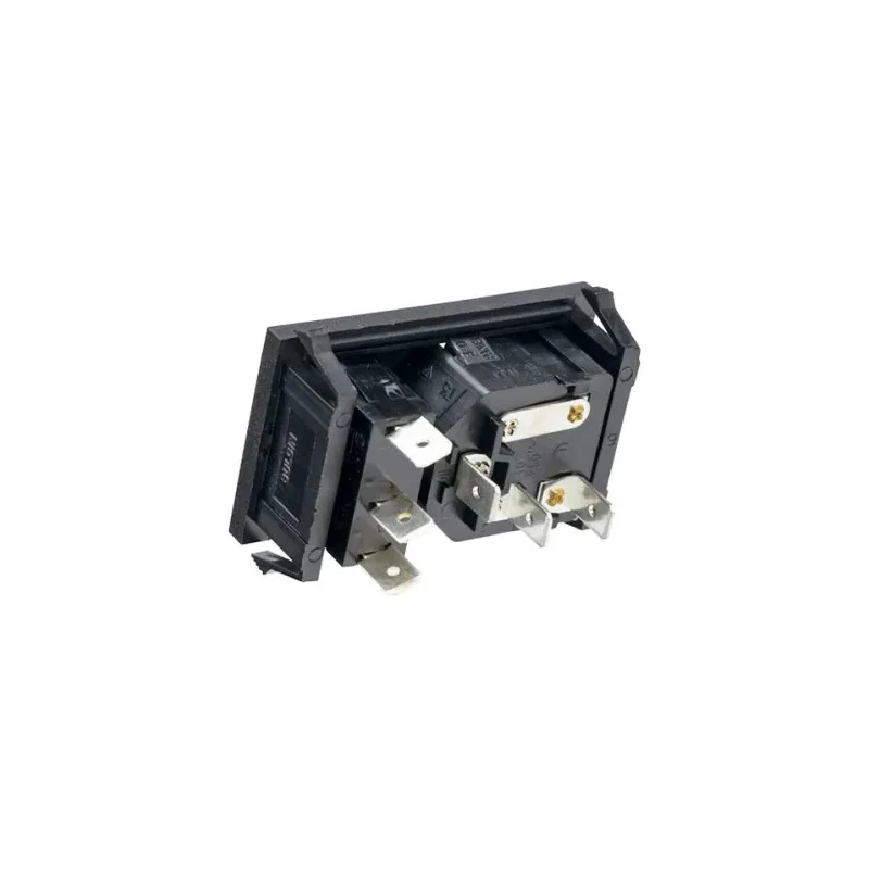 Bulgin C14 Straight Snap-in IEC Connector 250V 10A Fuse Size 5 x 20 mm BZV01/Z0000/02