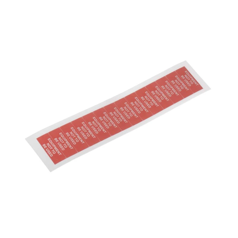RS PRO Self-Adhesive Aluminium Foil Pre-Printed Label 38mm x 15mm Equipment Not To Be Used 140 Per Pack 445-3666