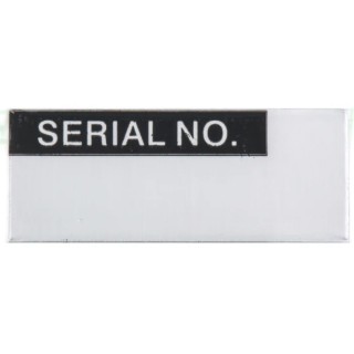 RS PRO Pre-Printed Adhesive Label Serial No, 180 Per Pack, 38mm x 12mm, Self-Adhesive Aluminium Foil 445-3616