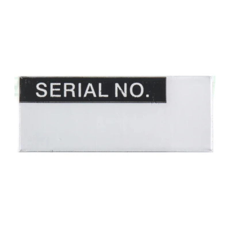 RS PRO Pre-Printed Adhesive Label Serial No, 180 Per Pack, 38mm x 12mm, Self-Adhesive Aluminium Foil 445-3616