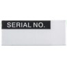 RS PRO Pre-Printed Adhesive Label Serial No, 180 Per Pack, 38mm x 12mm, Self-Adhesive Aluminium Foil 445-3616