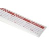 RS PRO Pre-Printed Adhesive Label Red Text 70mm x 38mm 30 Per Pack 445-4013