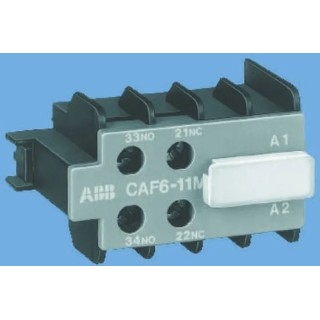 ABB Auxiliary Contact, 2 Contact 2 NC, CAF6 Series, Front Mount, Screw Terminal, 12A Contact GJL1201330R0011 CAF6-02M