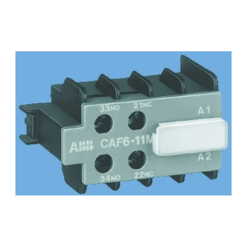 ABB Auxiliary Contact, 2 Contact 2 NC, CAF6 Series, Front Mount, Screw Terminal, 12A Contact GJL1201330R0011 CAF6-02M