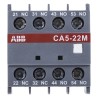 ABB Auxiliary Contact 4 Contact 2 NC/2 NO CA5 Front Mount Screw Terminals 6 A 24 V dc 230 V ac 1SBN010040R1122 - CA5-22M
