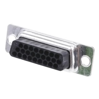 RS PRO 26 Way Straight 2.29 mm Pitch Cable D-Sub Connector Female 350V 5A Crimp Termination 484-846