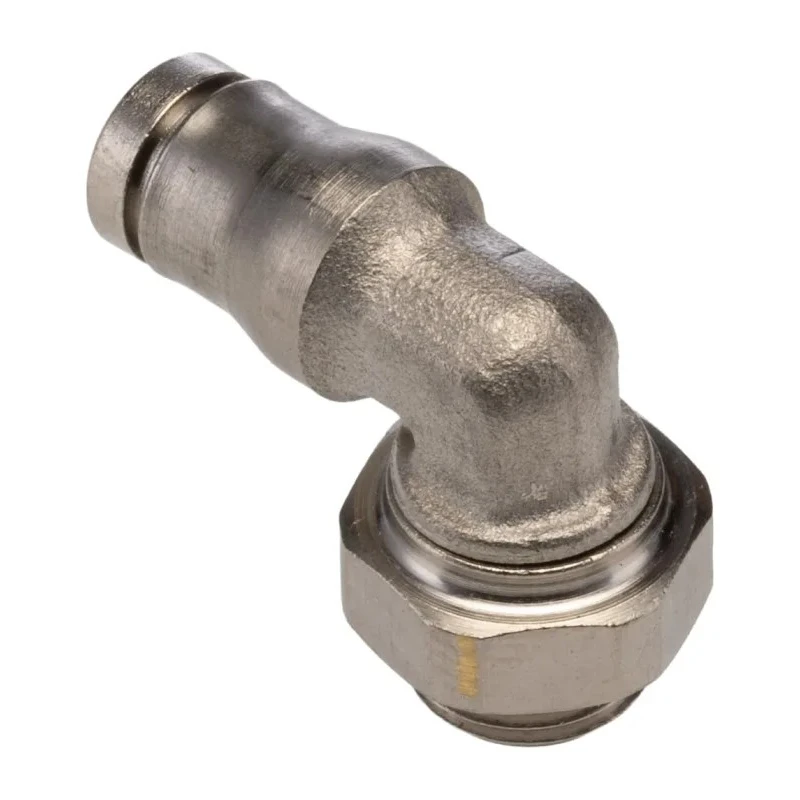 Legris Pneumatic Fitting LF3600 Series Male 1/8 in G Threaded-to-Tube Nickel Plated Brass 120°C 20 bar LF3600