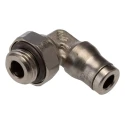 Legris Pneumatic Fitting LF3600 Series Male 1/8 in G Threaded-to-Tube Nickel Plated Brass 120°C 20 bar LF3600