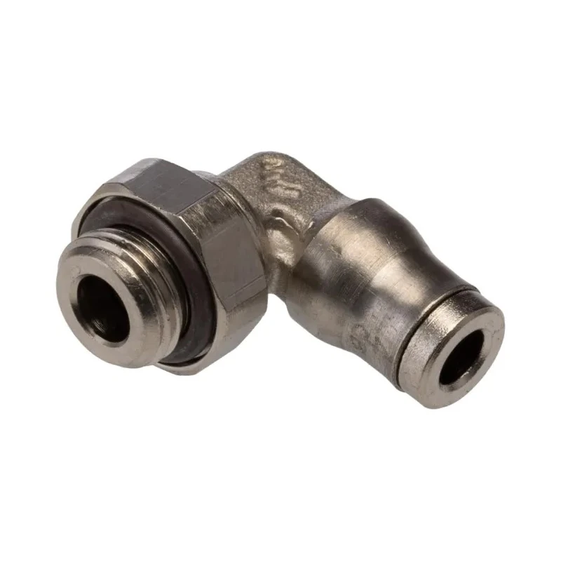 Legris Pneumatic Fitting LF3600 Series Male 1/8 in G Threaded-to-Tube Nickel Plated Brass 120°C 20 bar LF3600