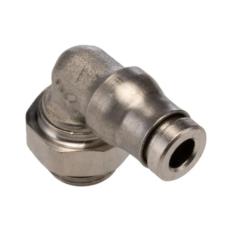 Legris Pneumatic Fitting LF3600 Series Male 1/8 in G Threaded-to-Tube Nickel Plated Brass 120°C 20 bar LF3600