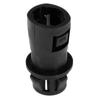Adaptaflex Nickel Plated Brass Conduit Fitting, 16 mm Nominal Size, M20 Thread, Polyamide 66, Black, IP66 Rated AL16/KM20/A