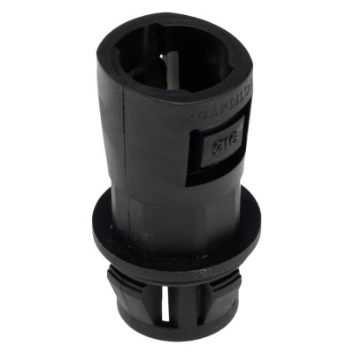 Adaptaflex Nickel Plated Brass Conduit Fitting, 16 mm Nominal Size, M20 Thread, Polyamide 66, Black, IP66 Rated AL16/KM20/A