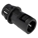 Adaptaflex Nickel Plated Brass Conduit Fitting, 16 mm Nominal Size, M20 Thread, Polyamide 66, Black, IP66 Rated AL16/KM20/A