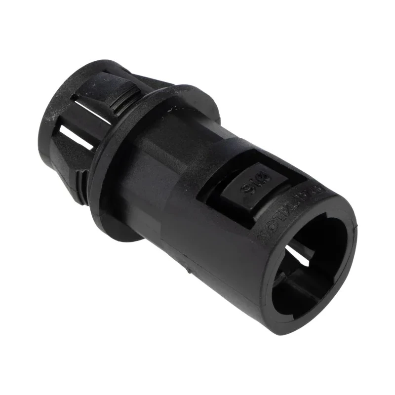 Adaptaflex Nickel Plated Brass Conduit Fitting, 16 mm Nominal Size, M20 Thread, Polyamide 66, Black, IP66 Rated AL16/KM20/A