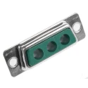 FCT from Molex 3 Way Straight Panel Mount D-Sub Connector Female 1000V, 5A, Steel Housing FM3W3S-K121 / 1727040032