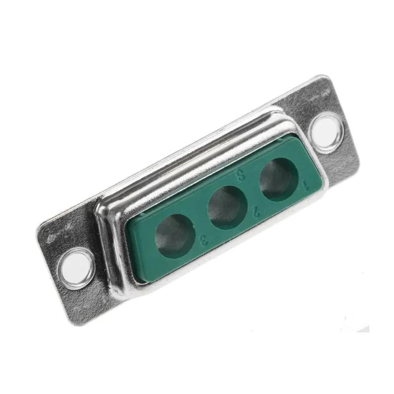 FCT from Molex 3 Way Straight Panel Mount D-Sub Connector Female 1000V, 5A, Steel Housing FM3W3S-K121 / 1727040032