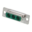 FCT from Molex 3 Way Straight Panel Mount D-Sub Connector Female 1000V, 5A, Steel Housing FM3W3S-K121 / 1727040032