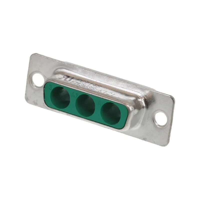 FCT from Molex 3 Way Straight Panel Mount D-Sub Connector Female 1000V, 5A, Steel Housing FM3W3S-K121 / 1727040032