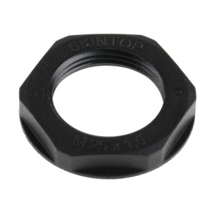 Lapp Black Fibreglass Reinforced Polyamide Cable Gland Locknut M25 Thread IP68 53119130