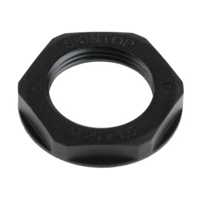 Lapp Black Fibreglass Reinforced Polyamide Cable Gland Locknut M25 Thread IP68 53119130