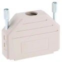 MH Connectors MHDPPK-SLIM Series Polyamide Straight D-Sub Backshell, 25 Way Strain Relief MHDPPK25-LG-K