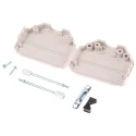 MH Connectors MHDPPK-SLIM Series Polyamide Straight D-Sub Backshell, 25 Way Strain Relief MHDPPK25-LG-K